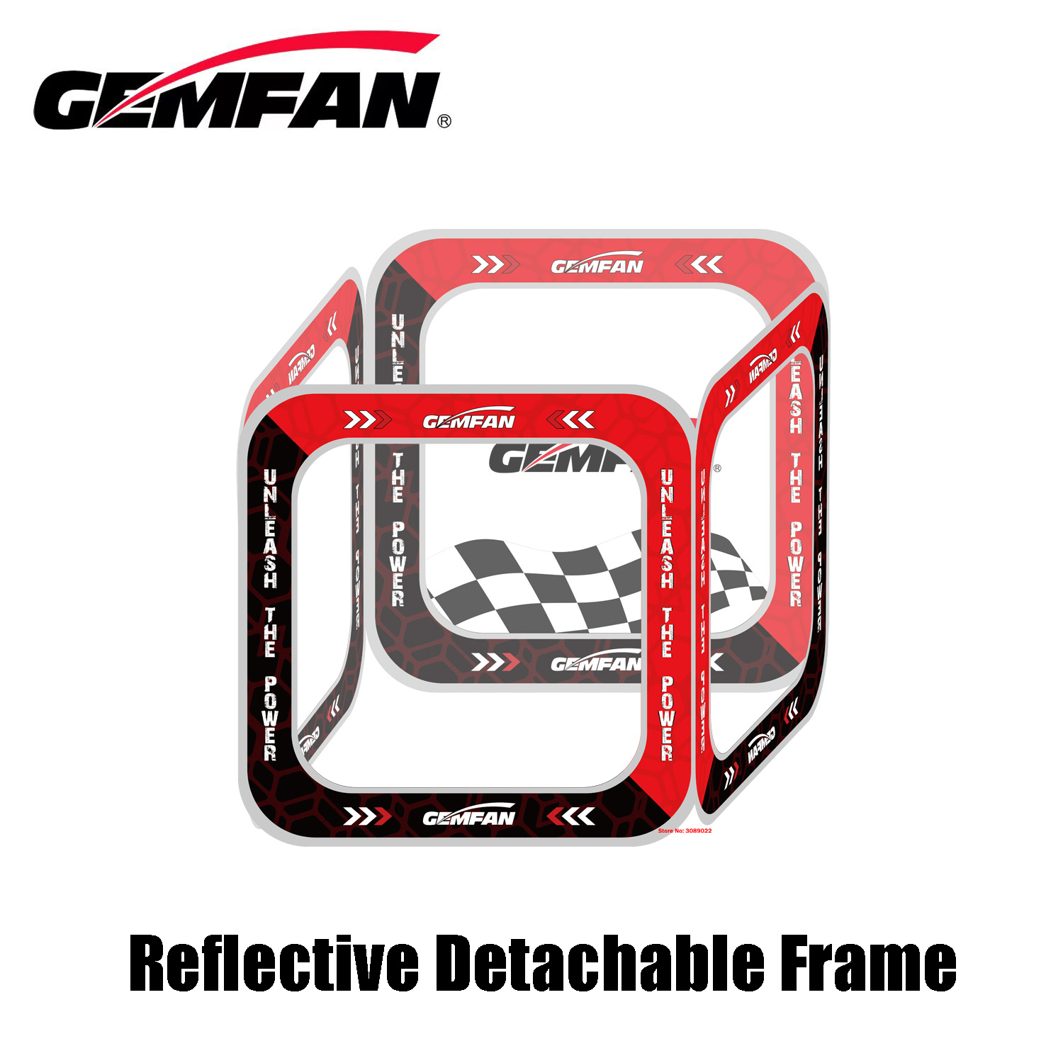 Drone Racing Flag - Gemfan 80*80cm FPV ประตูแข่ง Cube ประตูฝึกโดรนสี่เหลี่ยมประตู4in1กรอบที่ถอดออกได้สำหรับการฝึกโดรนบังคับ