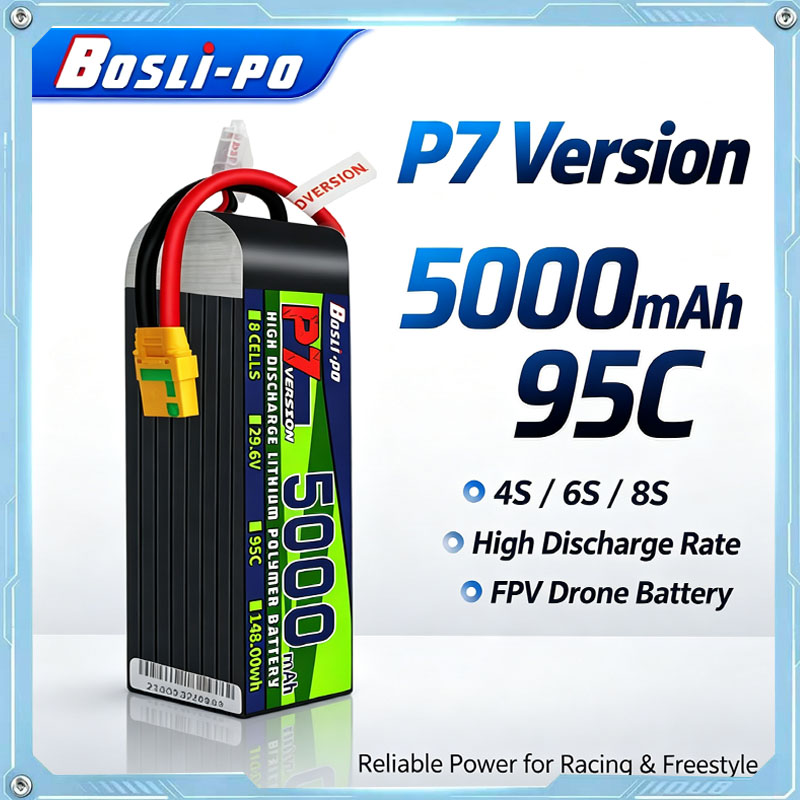 แบตเตอรี่ Boslipo P7 รุ่น 5000 - Drone Racing Battery บทวิจารณ์และราคา