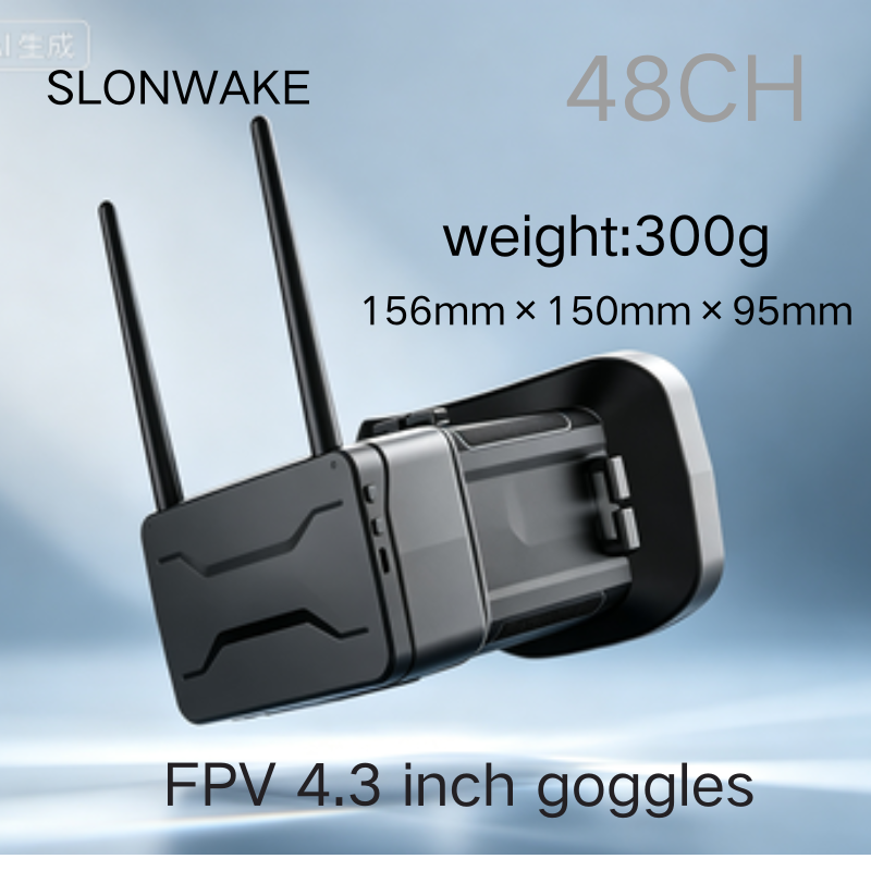 แว่นตา FPV 5.8G หน้าจอ 4.3 นิ้ - Drone Racing Goggles บทวิจารณ์และราคา