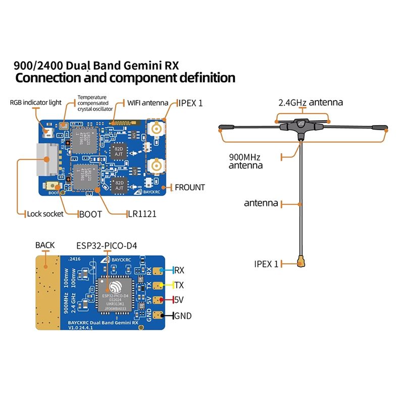 B78B-900Mhz 2.4Ghz 915M ELRS R - Drone Racing Receiver บทวิจารณ์และราคา